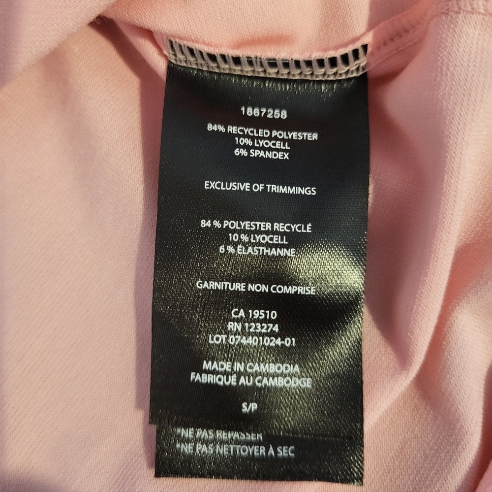 Lole Mens Light Pink Polo Shirt, Size Small - Picture 4 of 6